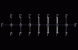 Perfluoroheptane structural formula