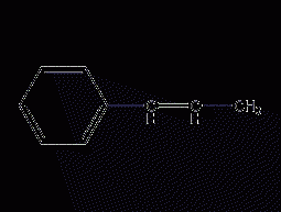 β-methylstyrene structural formula