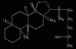 5β-cholestane structural formula