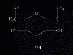 α-D-Mannoside methyl ester structural formula