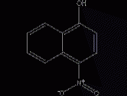 4-nitro-1-naphthol structural formula