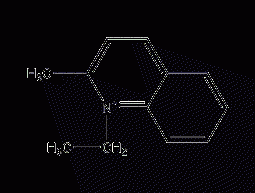 1-ethyl-2-methylquinolinium iodide structural formula