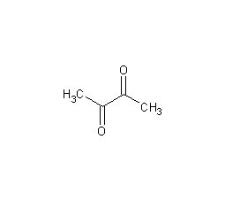 2,3-butanedione structural formula