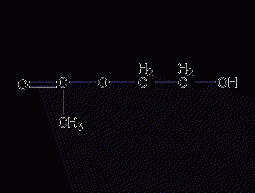 Ethylene glycol monoacetate structural formula