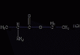 DL-alanine ethyl ester hydrochloride structural formula