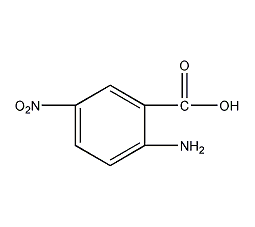 2-Amino-5-nitrobenzoic acid structural formula