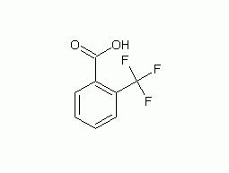 Structural formula of o-trifluoromethylbenzoic acid