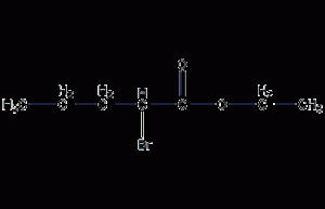 2-bromovaleric acid ethyl ester structural formula