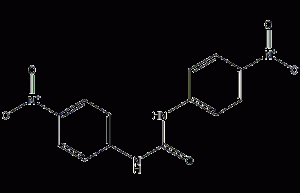 1,3-bis(4-nitrobenzene)urea structural formula