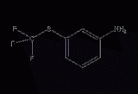 3-(Trifluoromethylthio)aniline structural formula