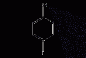 Structural formula of p-fluorothiophenol