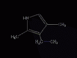 2,4-dimethyl-3-ethylpyrrole structural formula