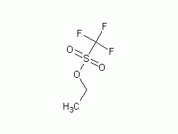 Structural formula of ethyl trifluoromethanesulfonate