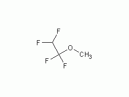 1,1,2,2-tetrafluoroethyl methyl ether structural formula