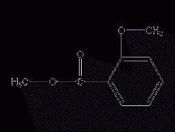 Structural formula of methyl o-anisate