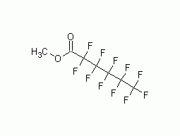 Structural formula of methyl undecafluorohexanoate