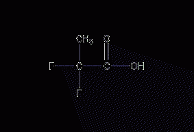 2,2-difluoropropionic acid structural formula