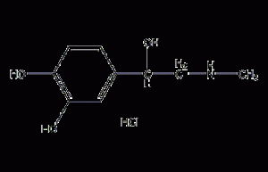 DL-adrenaline hydrochloride structural formula