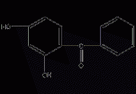 2,4-dihydroxybenzophenone structural formula