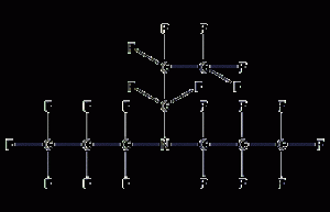 Perfluorotripropylamine structural formula