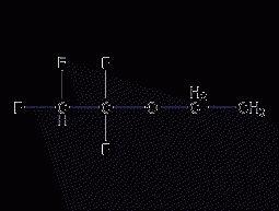 1,1,2,2-tetrafluoroethyl ethyl ether structural formula