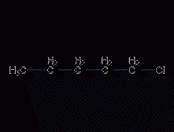 1-Chloropentane structural formula