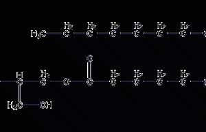 Glyceryl monomyristate structural formula