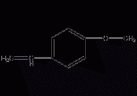 Structural formula of p-methoxystyrene