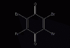 Structural formula of p-tetrabromoquinone