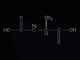 DL-aspartic acid structural formula