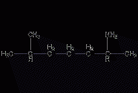 1,5-dimethylhexylamine structural formula