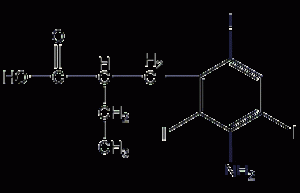 Iopanoic acid structural formula