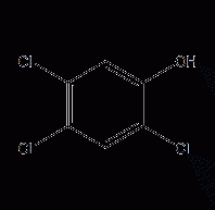 2,4,5-Trichlorophenol structural formula