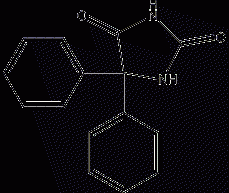 5,5-biphenylhydantoin structural formula