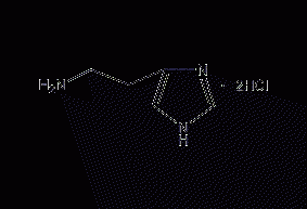 Histamine dihydrochloride structural formula