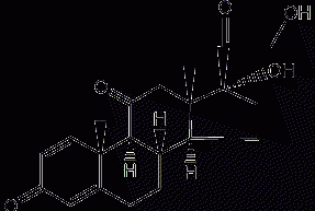 Prednisone structural formula