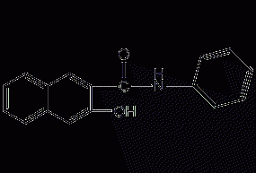 N-(3-hydroxy-2-naphthoyl)aniline structural formula