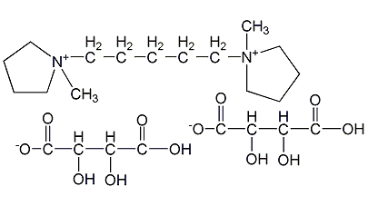 Pentylbipyridinium tartrate structural formula