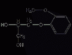 Guaiacol glyceryl ether structural formula