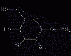 α-D-methylglucoside structural formula