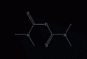 Structural formula of tetramethylthiuram monosulfide