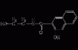 3-hydroxy-N-(2-hydroxyethyl)-2-naphthylcarboxamide structural formula