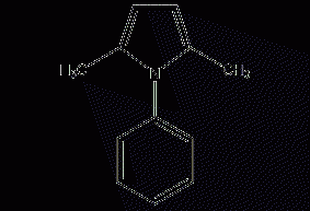 2,5-dimethyl-1-phenylpyrrole structural formula