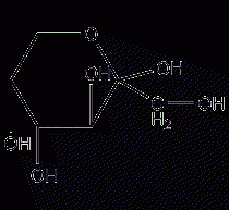 D-fructose structural formula