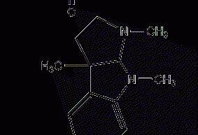 Structural formula of salicylic acid physostigmine salt